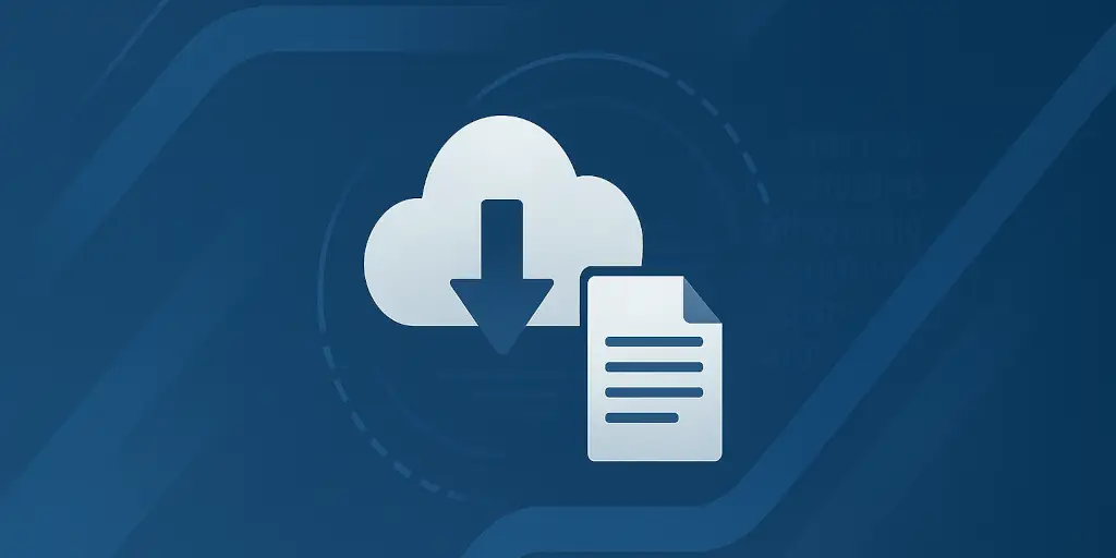 Fondo abstracto de descarga de documentos