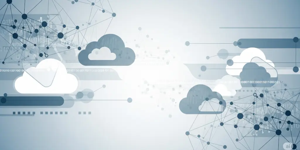 Fondo abstracto de software y conectividad en la nube